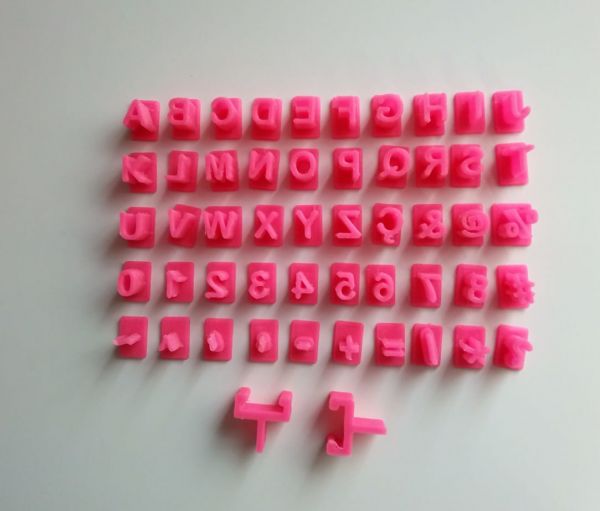 Mini marcador letras numeros 51 peças